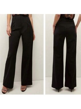 Veronica Beard Ollie Black Wide-Leg Pants Size 10 NWOT